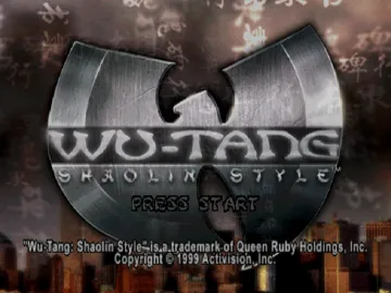 Wu-Tang - Shaolin Style (GE) screen shot title